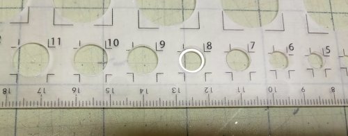 Judy Larson's Domed Stud with Drop Loop - , Metalwork, Cutting, Cutting Tool, Cutters, How To Punch Holes, Hole Punching, Punch A Hole, Stamping, Stamps, Butane Torch, Soldering, Solder, Move up one or two hole sizes